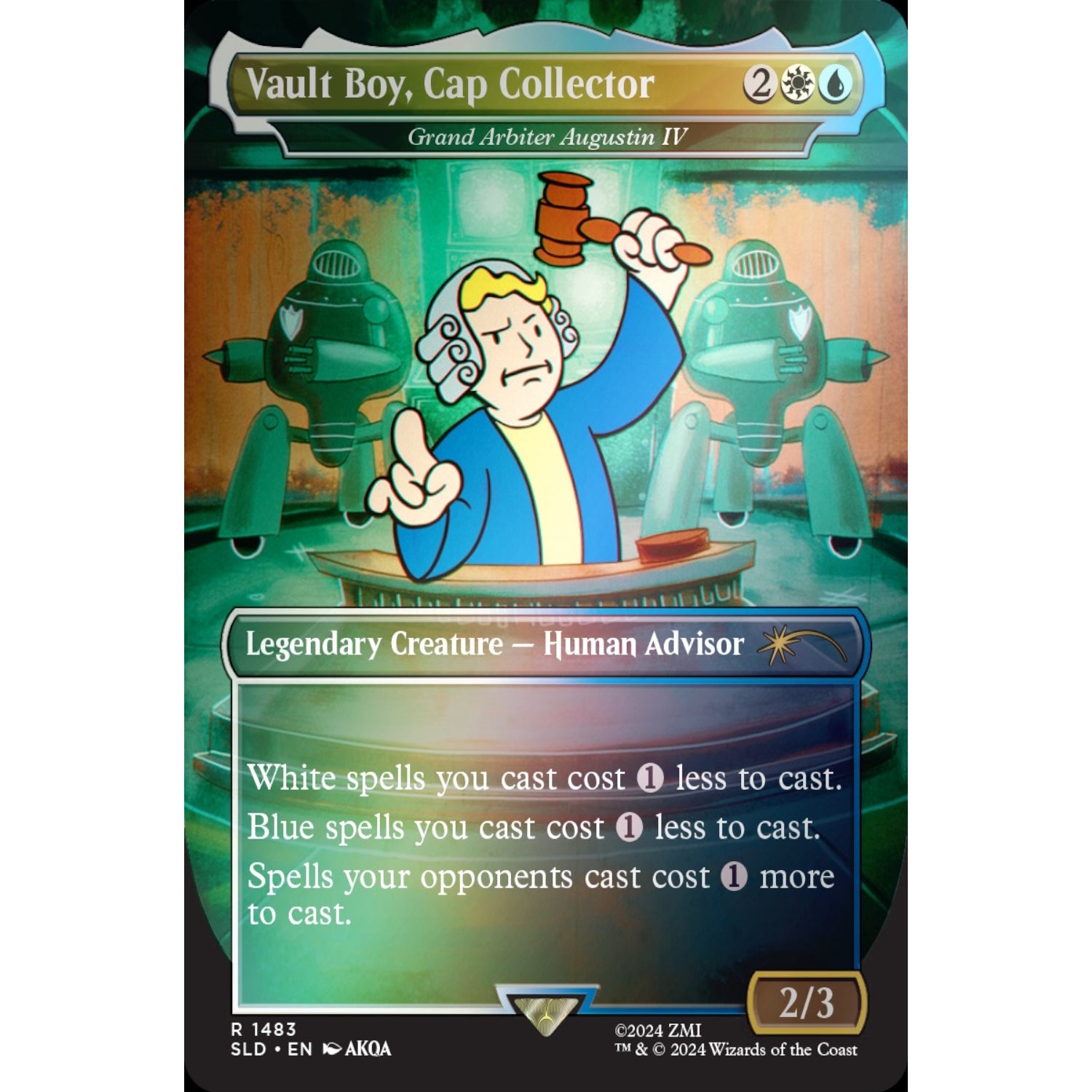 Magic: The Gathering TCG: Secret Lair - Fallout: Vault Boy - Rainbow Foil Card Game Wizards of the Coast