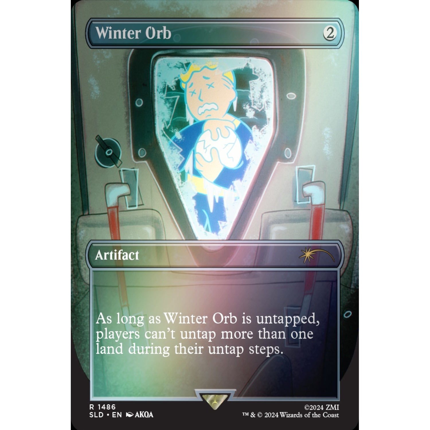 Magic: The Gathering TCG: Secret Lair - Fallout: Vault Boy - Rainbow Foil Card Game Wizards of the Coast