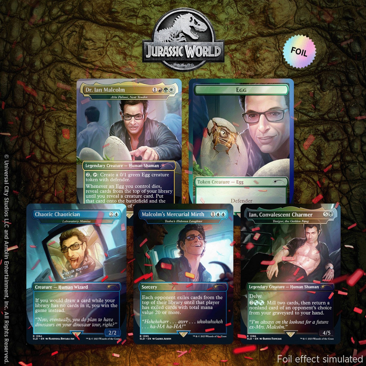 Magic: The Gathering TCG: Secret Lair - Jurassic World: Dr. Ian Malcolm - Foil Card Game Wizards of the Coast