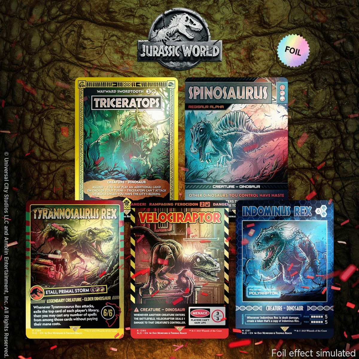 Magic: The Gathering TCG: Secret Lair - Jurassic World: Life Breaks Free - Foil Card Game Wizards of the Coast