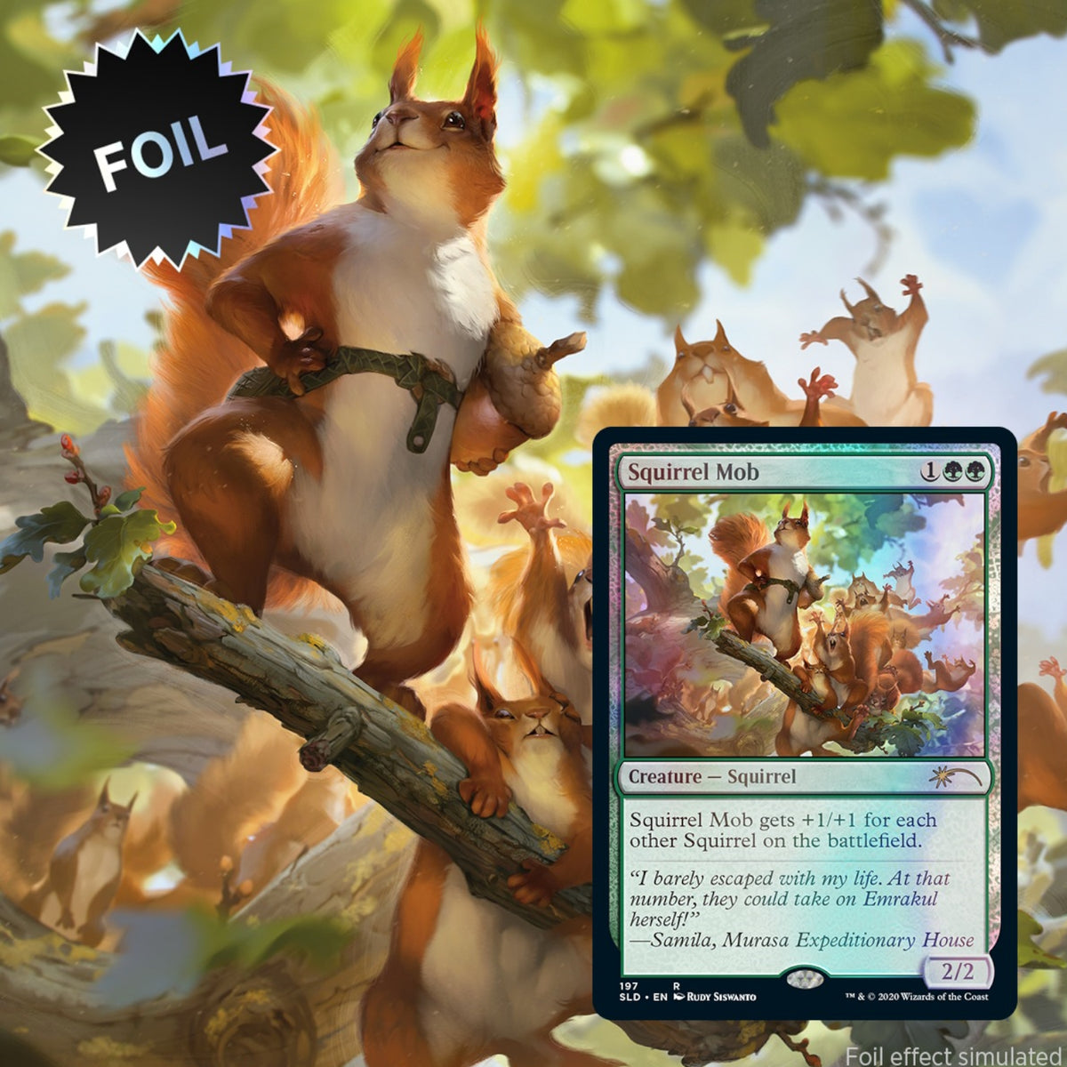 Magic: The Gathering TCG: Secret Lair We Hope You Like Squirrels - Foil Card Game Wizards of the Coast