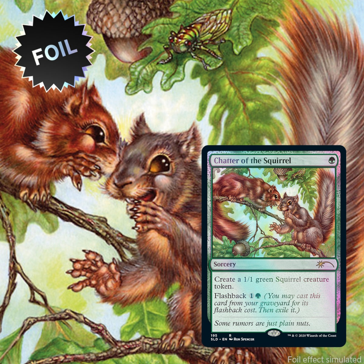 Magic: The Gathering TCG: Secret Lair We Hope You Like Squirrels - Foil Card Game Wizards of the Coast