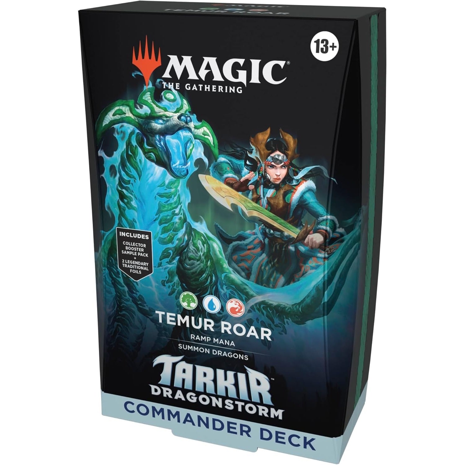 Magic: The Gathering TCG: Tarkir Dragonstorm Commander Deck - Temur Roar Card Game Wizards of the Coast