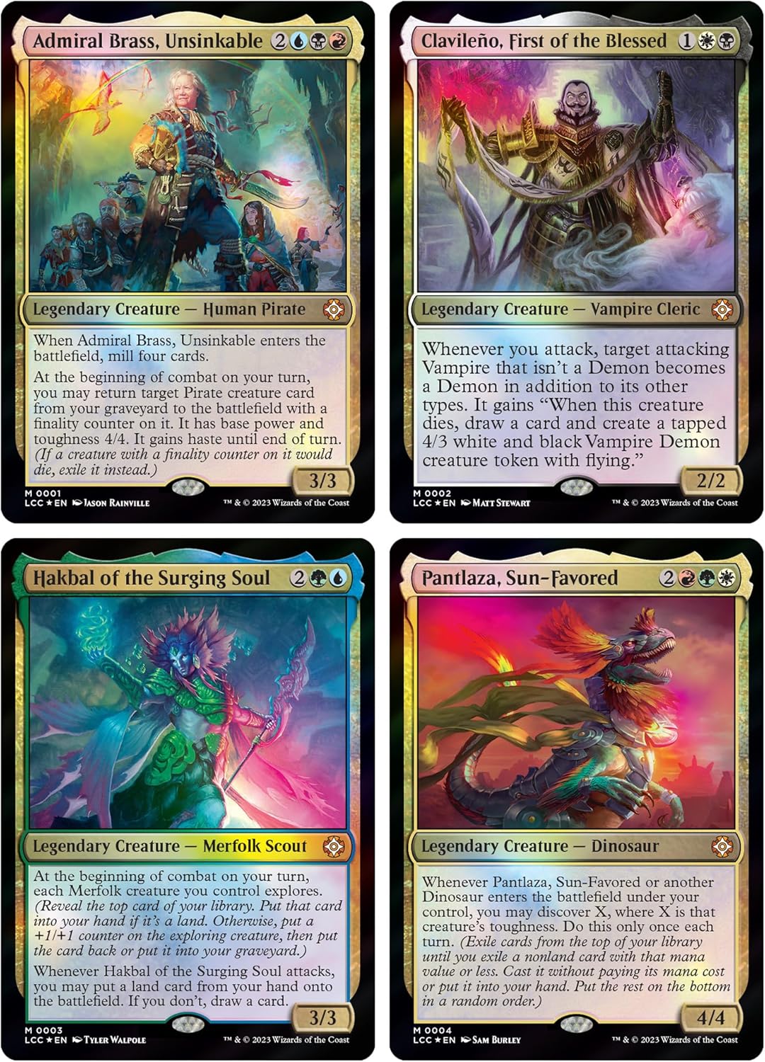 Magic: The Gathering TCG: The Lost Caverns of Ixalan Commander - Set of 4 decks Card Game Wizards of the Coast
