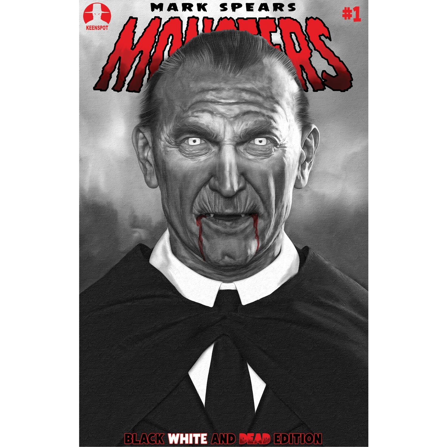 Mark Spears Monsters Black White & Dead Edition: #1 [Mark Spears CVR E - 1:25] 2026 Comics Keenspot