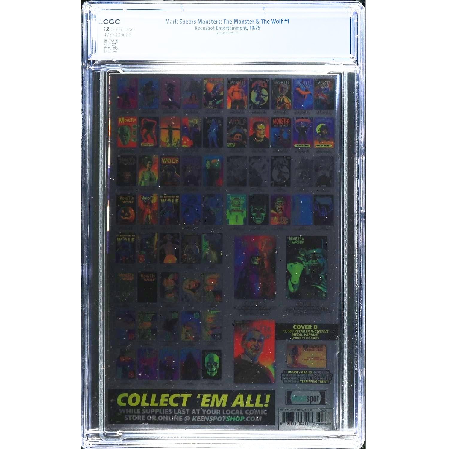 Mark Spears Monsters The Monster & The Wolf: #1 [Mark Spears CGC 9.8 CVR B - 1:250] 2025