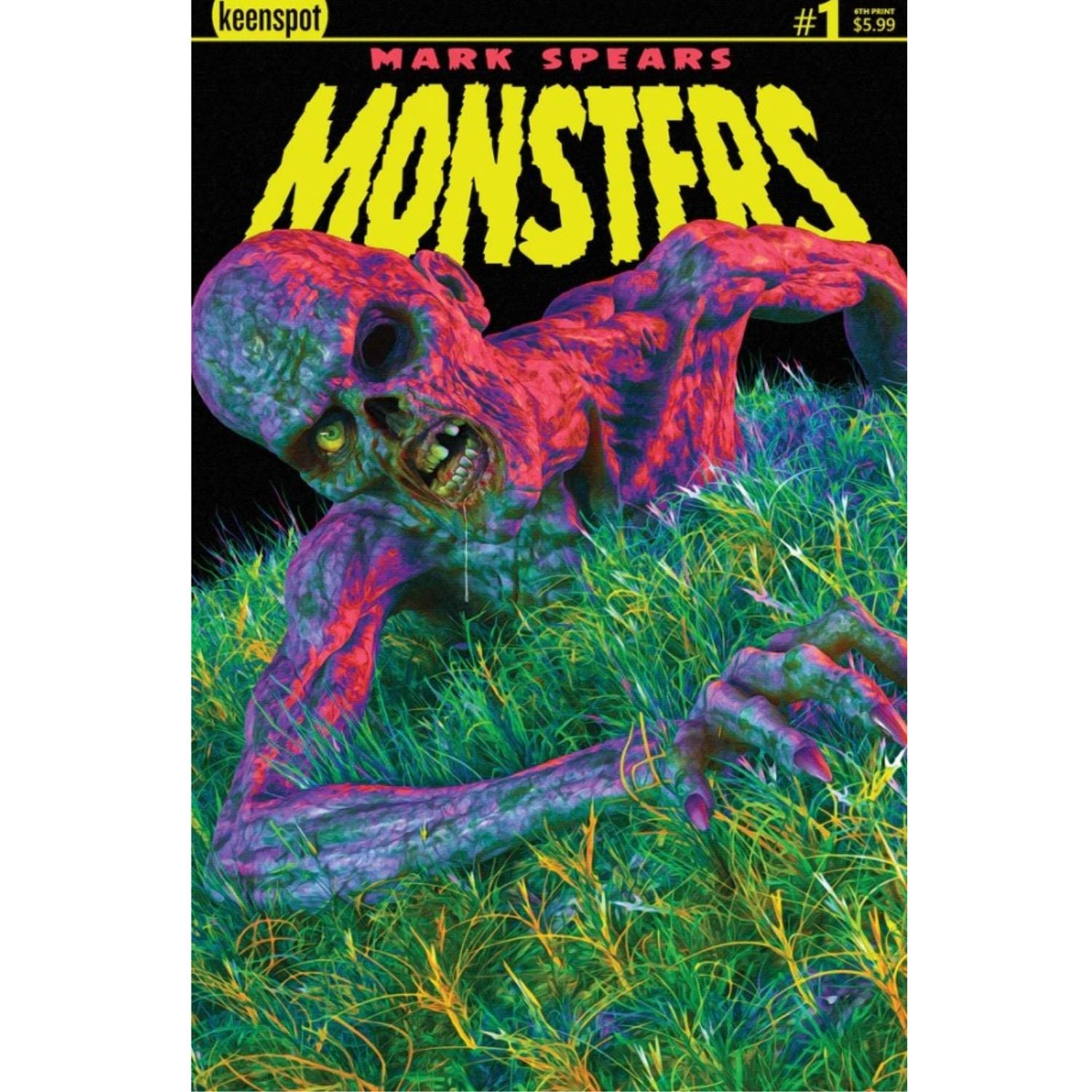 Mark Spears Monsters: #1 [Mark Spears 6th Printing CGC 9.8 Metal CVR B] 2025 Comics Keenspot