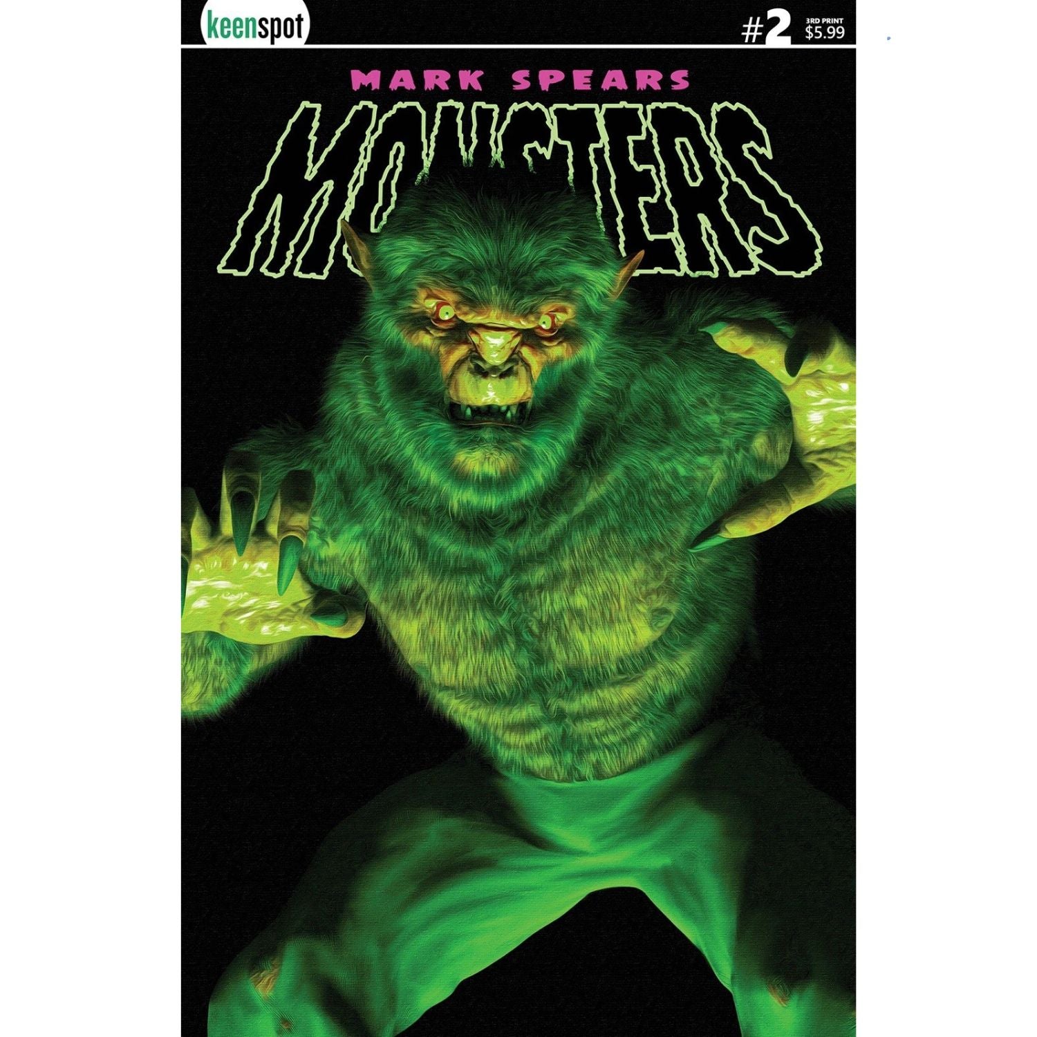 Mark Spears Monsters: #2 [Mark Spears 3rd Print CVR A] 2025 Comics Keenspot