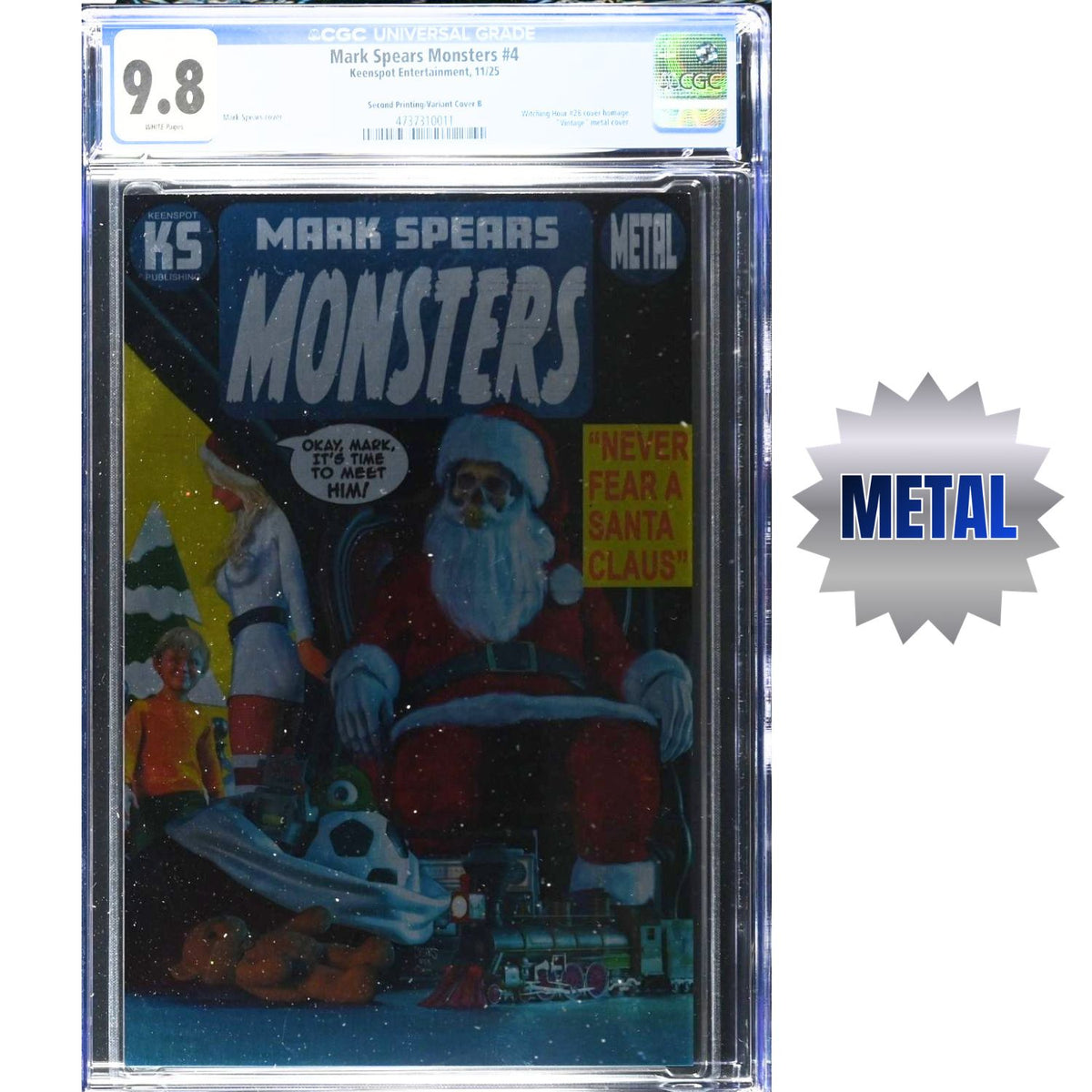 Mark Spears Monsters: #4 [Mark Spears 2nd Printing CGC 9.8 Metal CVR J] 2025