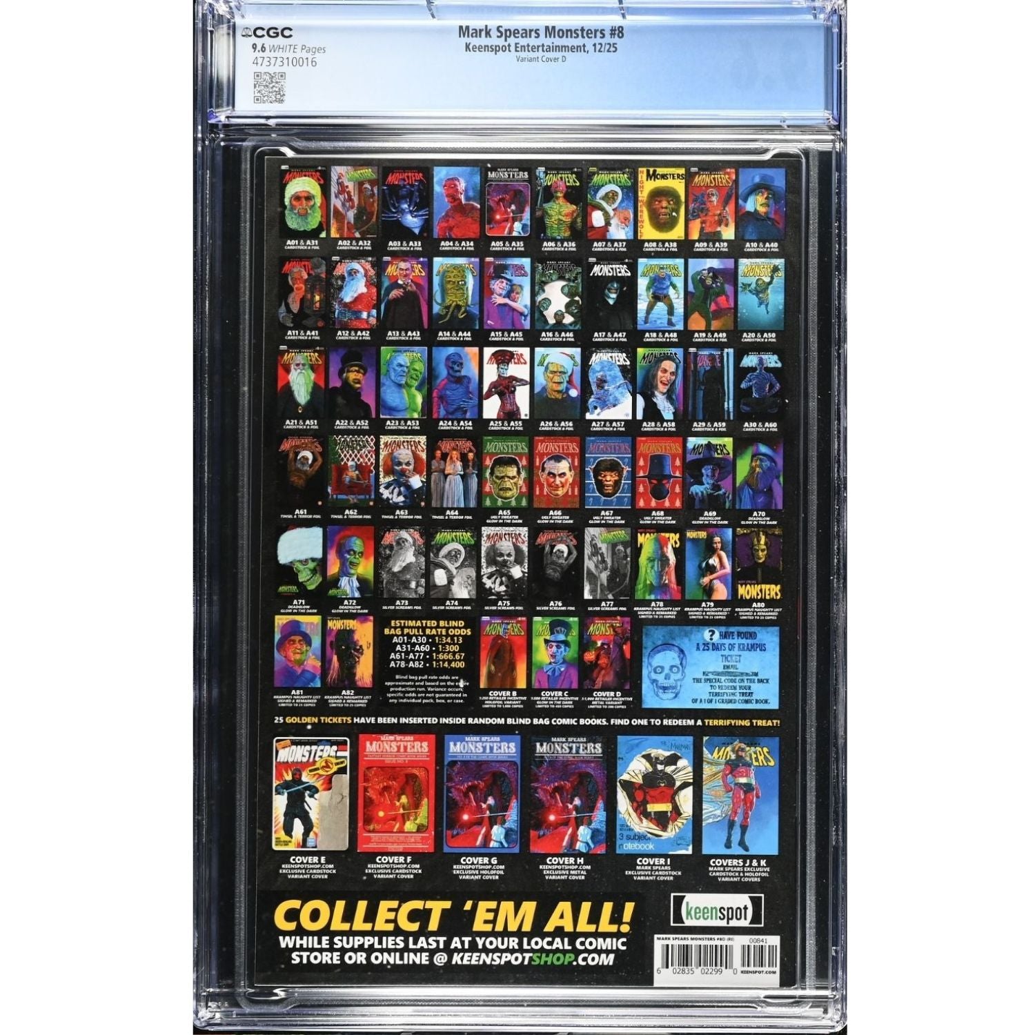 Mark Spears Monsters: #8 [Mark Spears CGC 9.6 CVR D - 1:1000] 2025