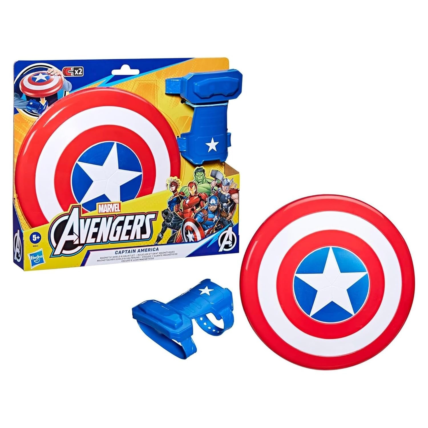 Marvel Avengers Captain America Magnetic Shield and Gauntlet Toys & Games Marvel