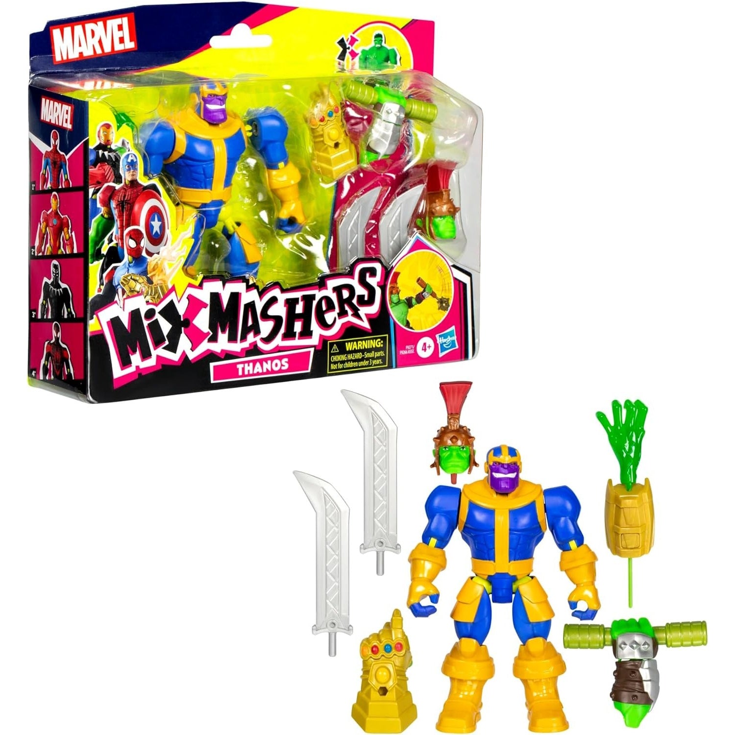 Marvel Avengers MixMashers Thanos Custom Mix and Match Deluxe Action Figure Toys & Games Hasbro
