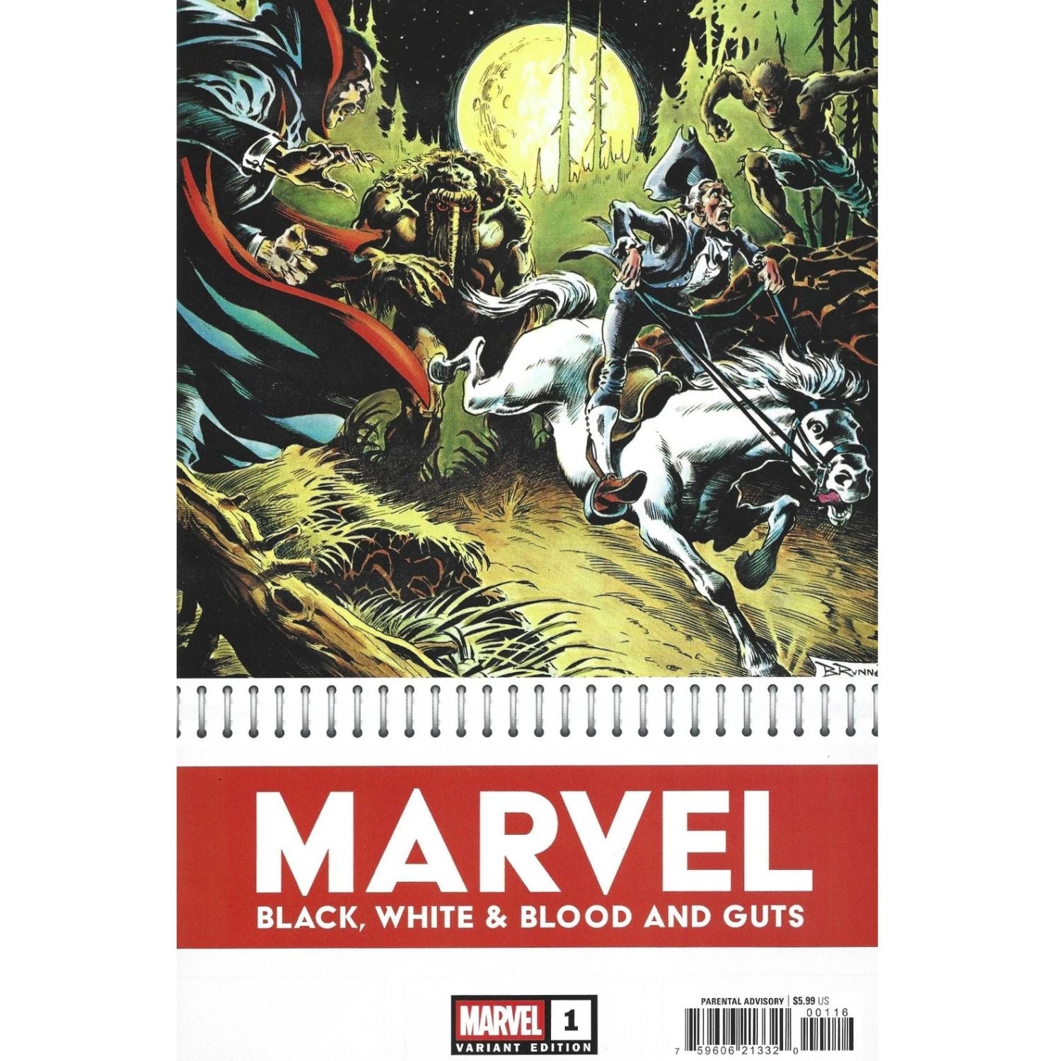 Marvel Black White & Blood And Guts: #1 [Frank Brunner - 1:50] 2025 Comics Marvel Comics