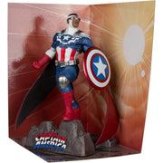 Marvel Collection WV1: All-New Captain America #1 Scene Captain America Figure - 1:10 Scale Toys & Games McFarlane Toys