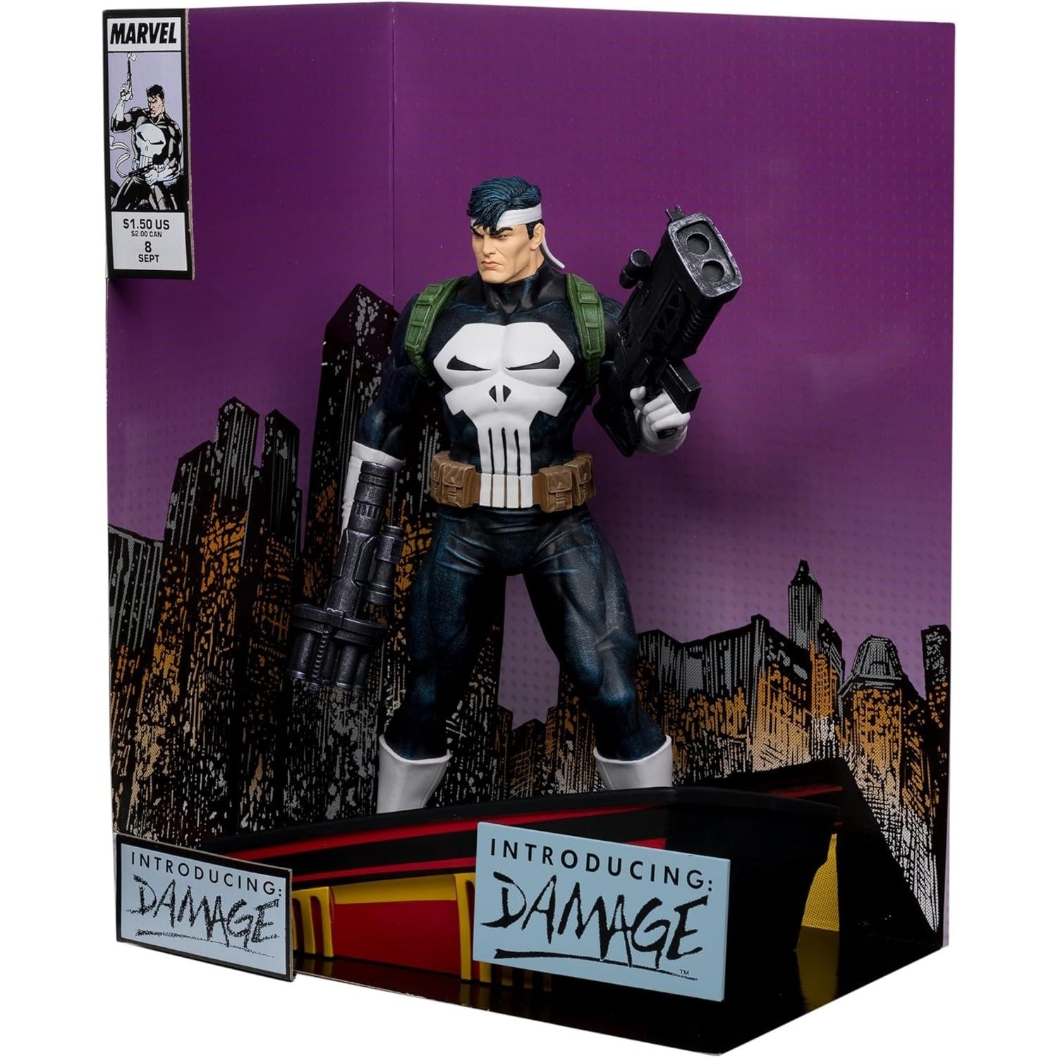 Marvel Collection: The Punisher War Journal Issue #6 Scene Figure - 1:6 Scale Toys & Games McFarlane Toys