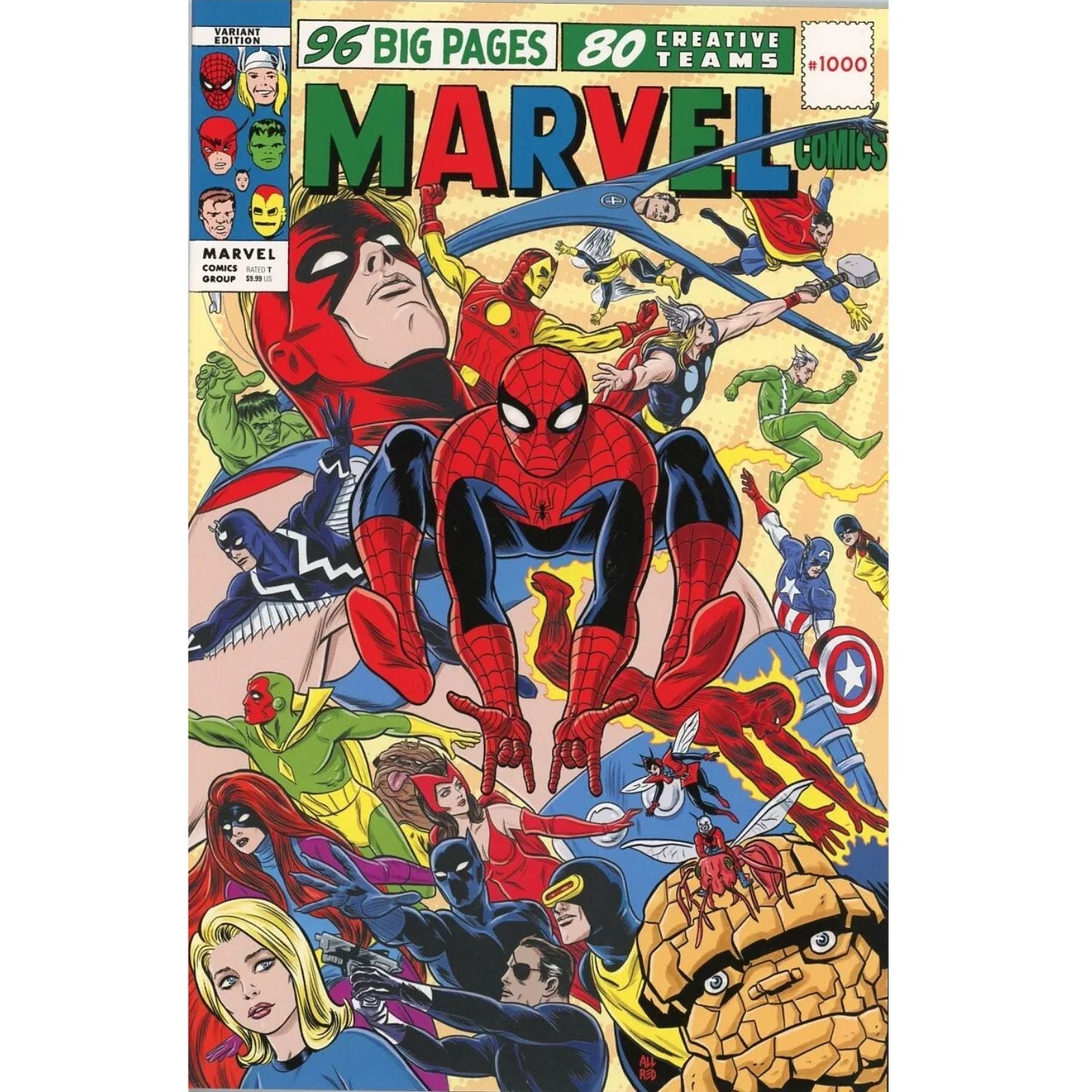 Marvel Comics: #1000 [Mike Allred CVR J] 2019 Comics Marvel Comics