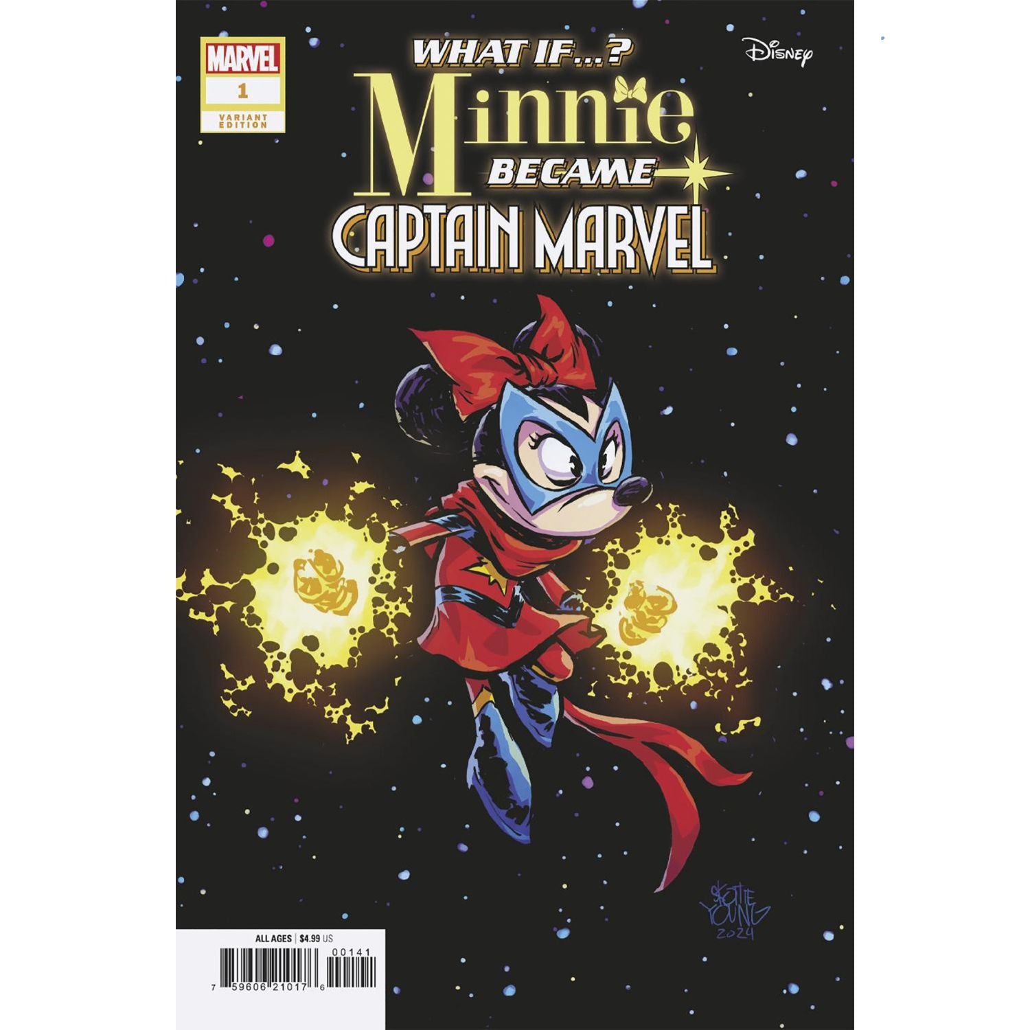 What If? Minnie Became Captain Marvel: #1 [Skottie Young CVR D] Comics Marvel Comics