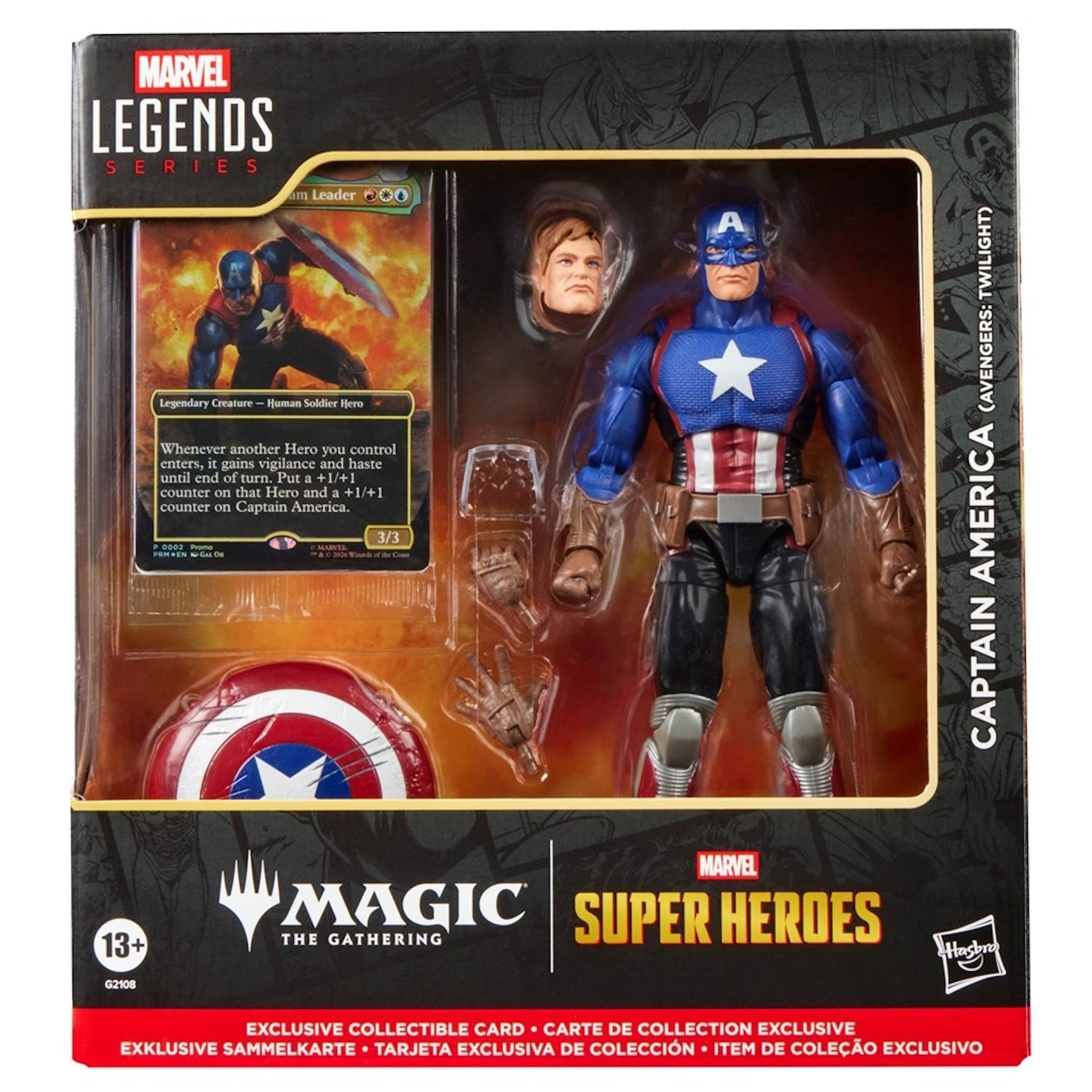 Marvel Legends Series: Marvel Super Heroes Magic: The Gathering - Captain America (Avengers: Twilight) Toys & Games Marvel