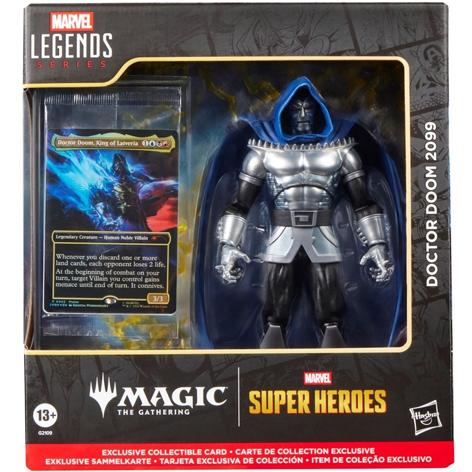 Marvel Legends Series: Marvel Super Heroes Magic: The Gathering - Doctor Doom 2099 Toys & Games Hasbro