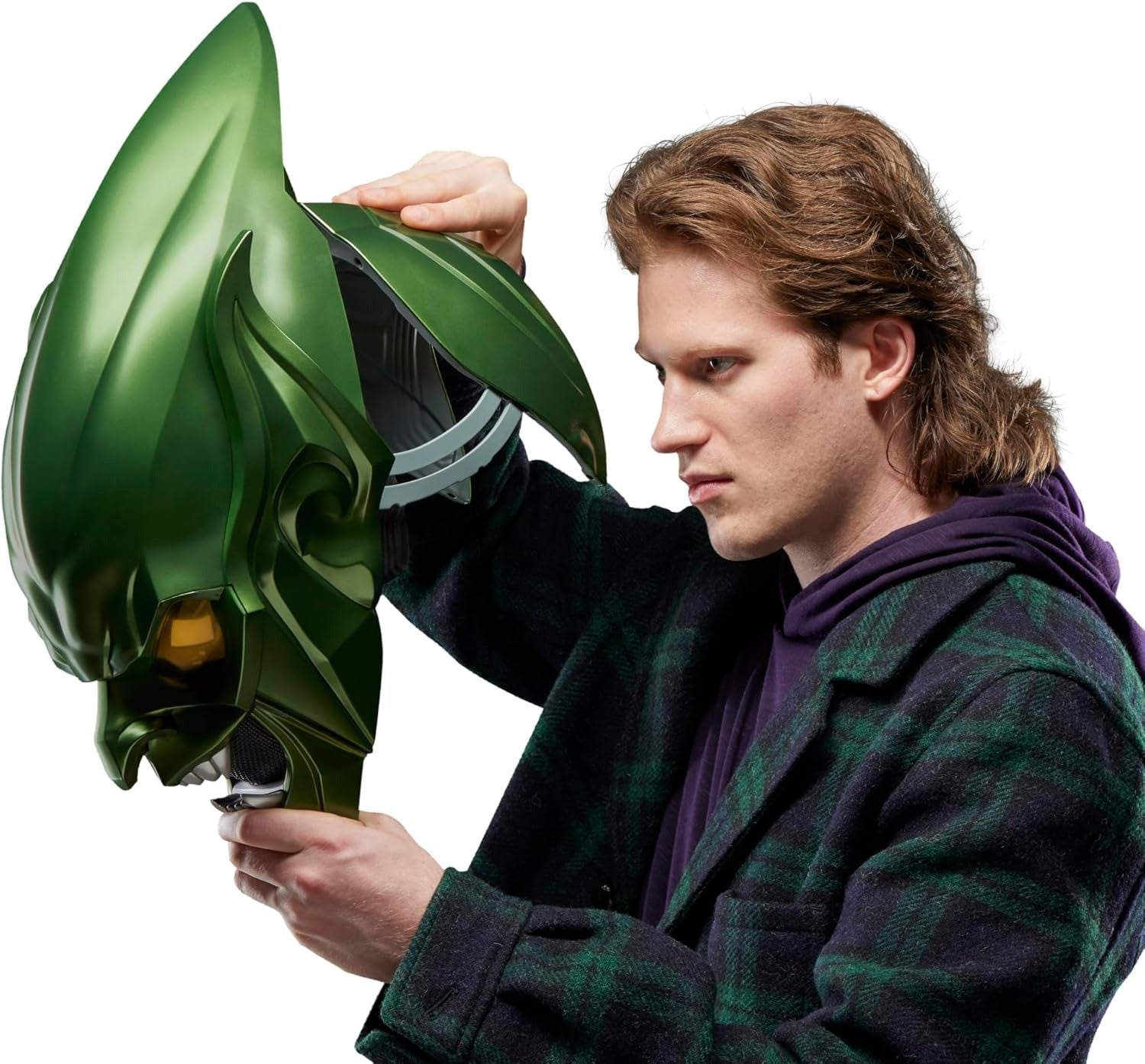 Marvel Legends Series: Spider-Man No Way Home - Green Goblin Premium Roleplay Helmet Toys & Games Hasbro