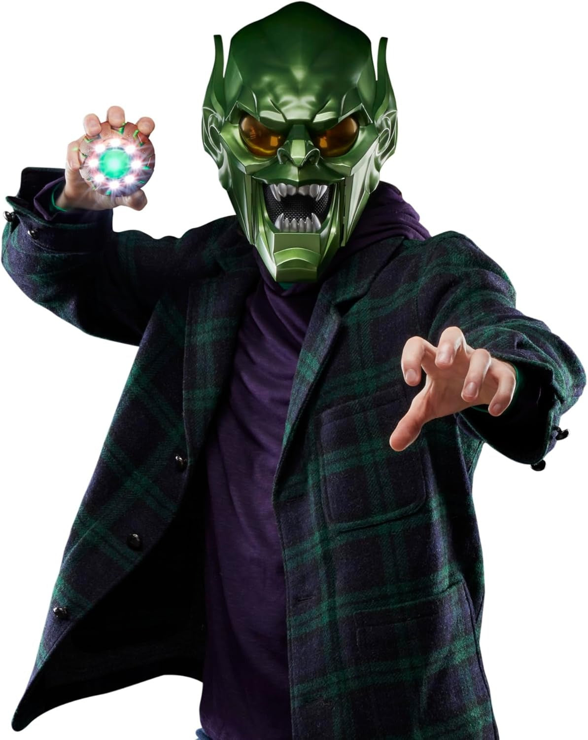 Marvel Legends Series: Spider-Man No Way Home - Green Goblin Premium Roleplay Helmet Toys & Games Hasbro