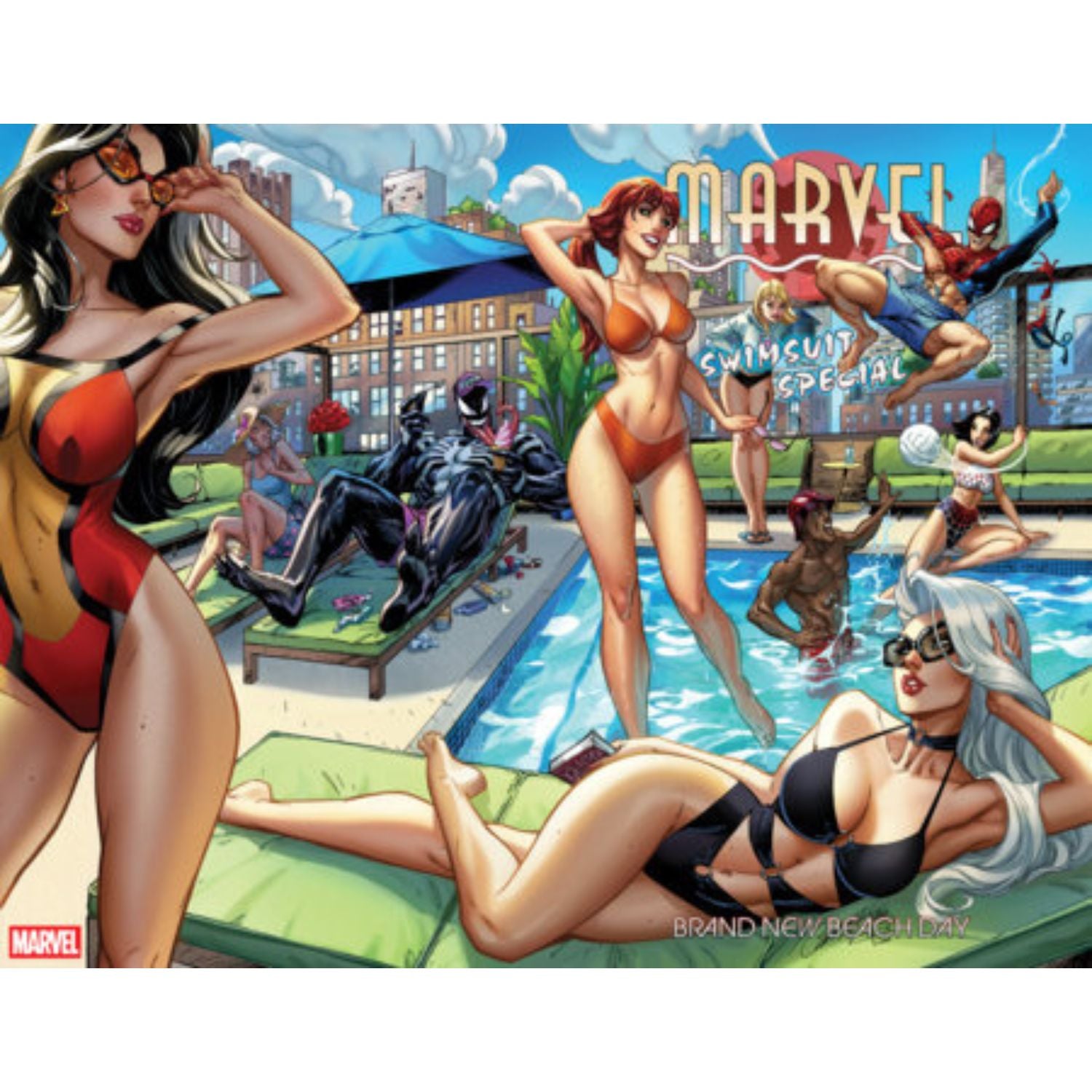 Marvel Swimsuit Special Brand New Beach Day: #1 [J Scott Campbell CVR A] 2026 Comics Marvel Comics