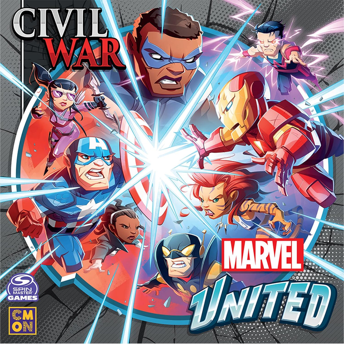 Marvel United: Civil War [Board Game, 2 - 6 Players] Board Game Asmodee
