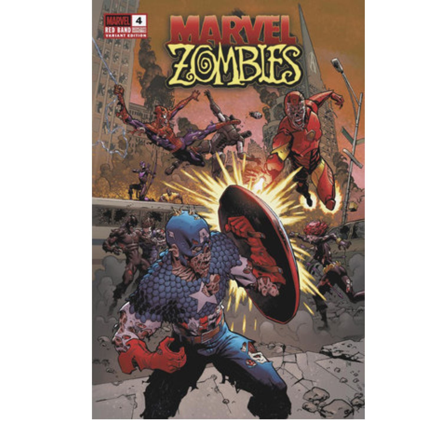 Marvel Zombies Red Band: #4 [Greg Land Polybagged CVR A] 2025 Comics Marvel Comics
