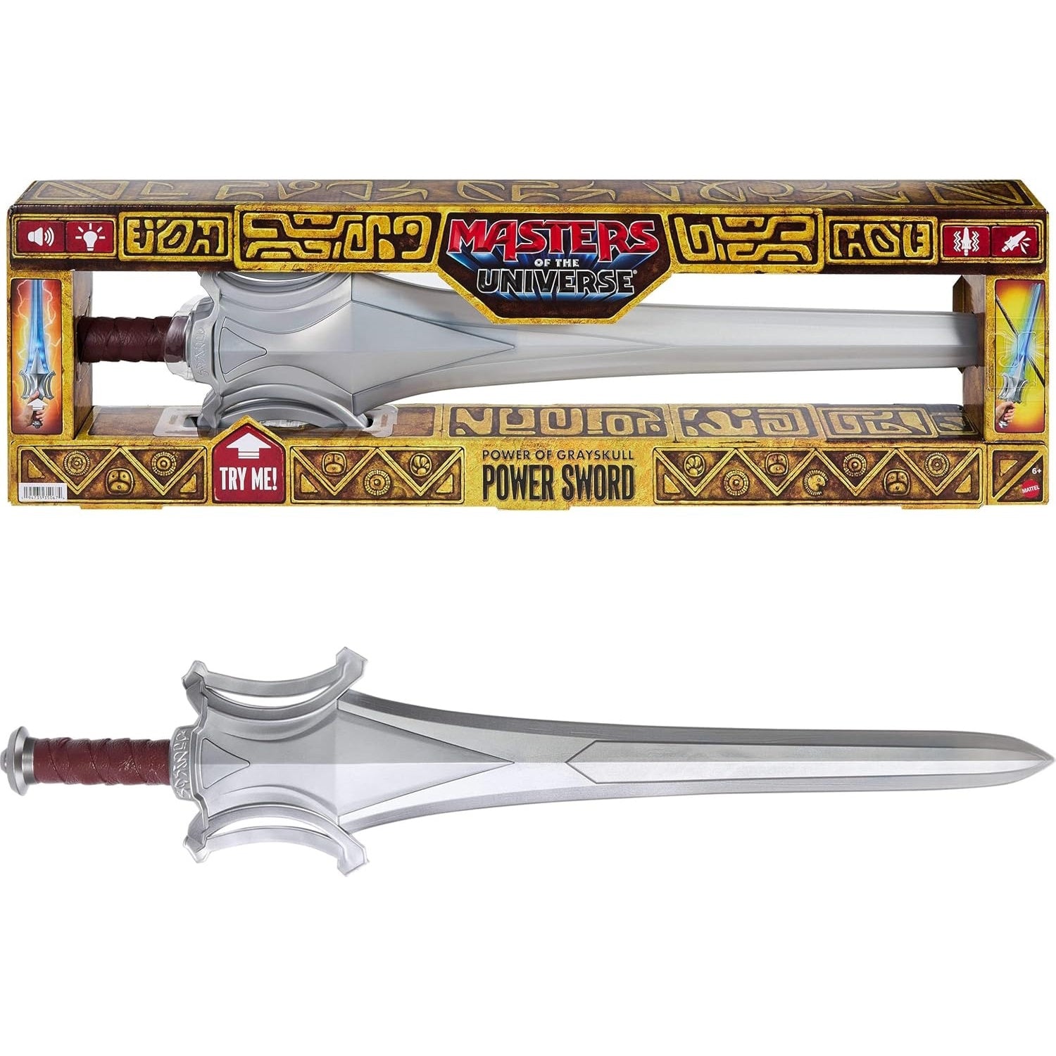 Masters of the Universe 2026: Power of Greyskull Power Sword Toys & Games Mattel