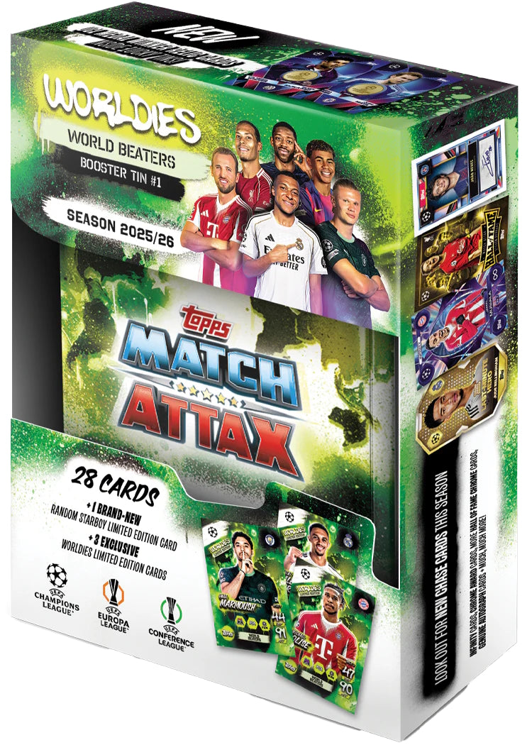 Topps: 2025-26 Match Attax - Random Booster Tin Sports Cards Topps