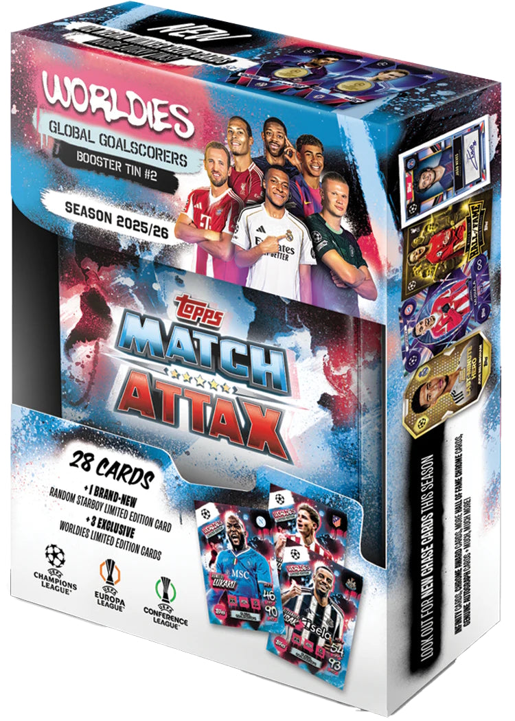 Topps: 2025-26 Match Attax - Random Booster Tin Sports Cards Topps
