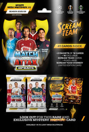 Topps: 2025-26 Match Attax - Multipack Scream Team Update Pack Sports Cards Topps