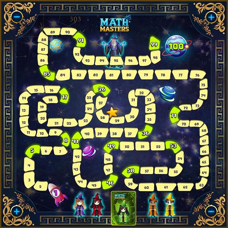 Math Masters [Board Game, 2-4 Players] Board Game GS2 Games