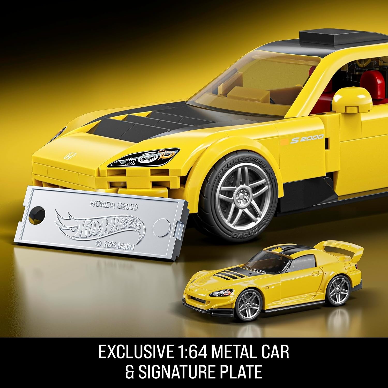 Mattel Brick Shop: Hot Wheels Speed Series Building Set - 07' Honda S2000 Toys & Games Mattel