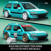 Mattel Brick Shop: Hot Wheels Speed Series Building Set - Custom '90 Honda Civic EF Toys & Games Mattel