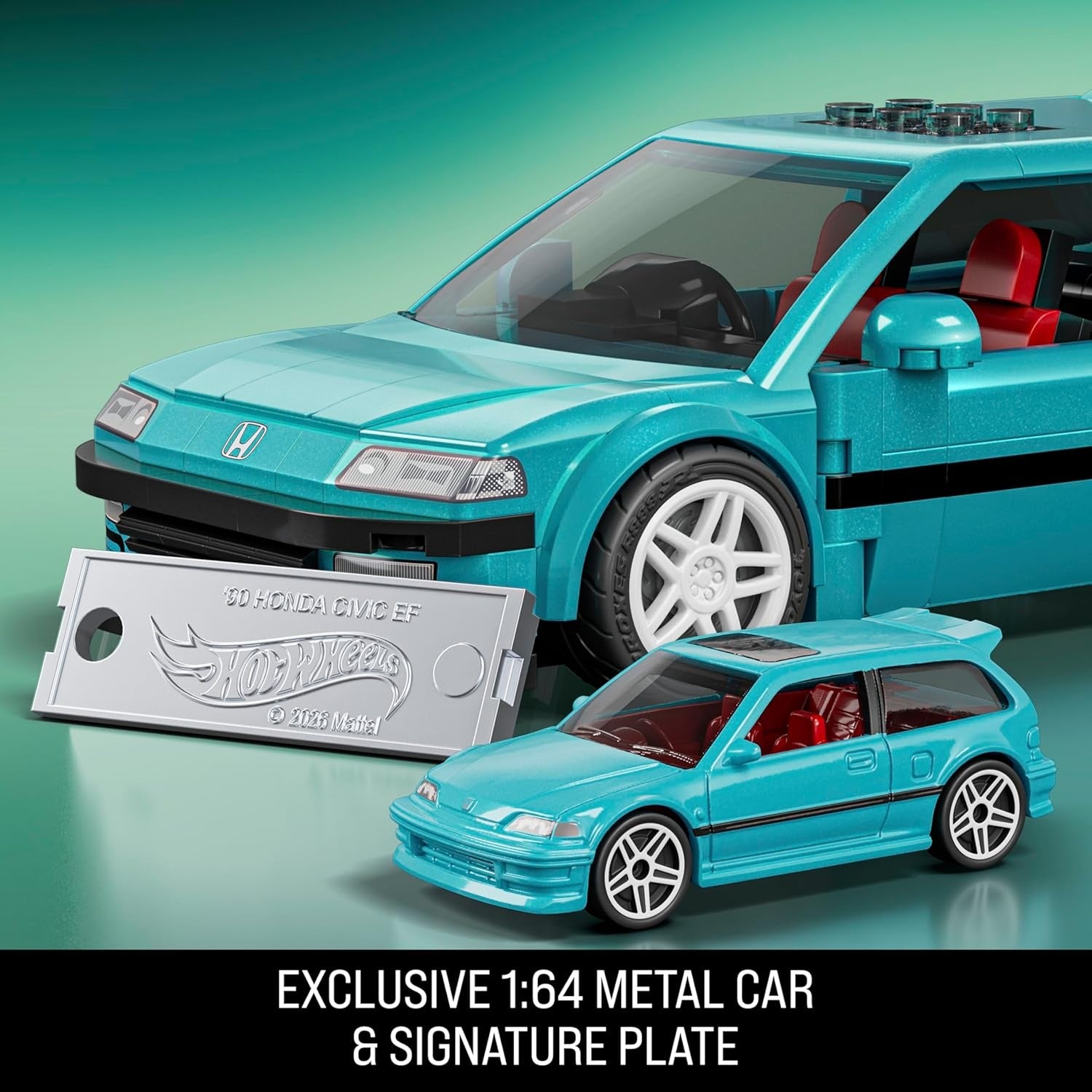 Mattel Brick Shop: Hot Wheels Speed Series Building Set - Custom '90 Honda Civic EF Toys & Games Mattel