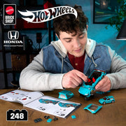 Mattel Brick Shop: Hot Wheels Speed Series Building Set - Custom '90 Honda Civic EF Toys & Games Mattel