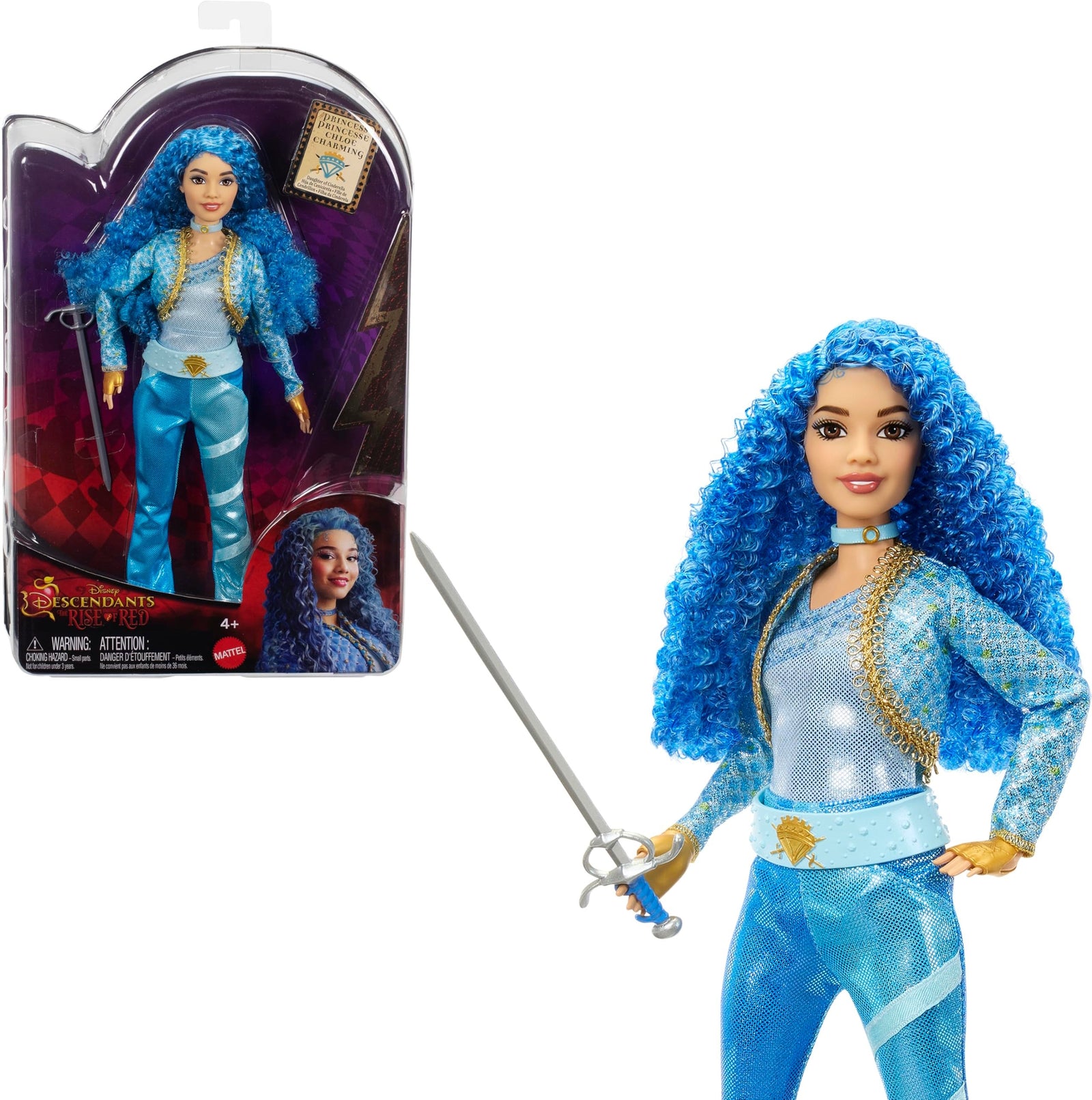 Disney Descendants: The Rise of Red Princess Chloe Charming Toys & Games Mattel