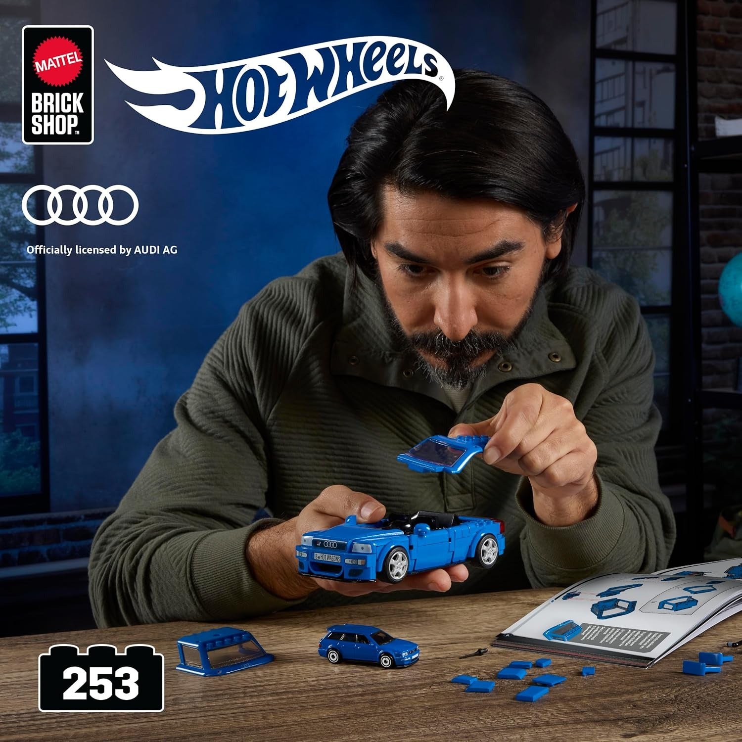 Mattel: Hot Wheels Speed Series Building Set - 94 Audi Avant RS2 Toys & Games Mattel