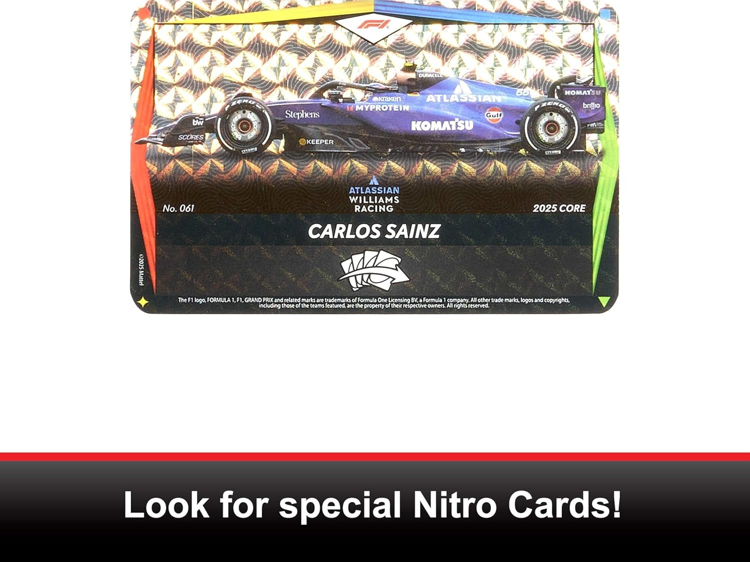 UNO Elite: Formula 1 2025 Core Edition Booster Set Board Game Mattel