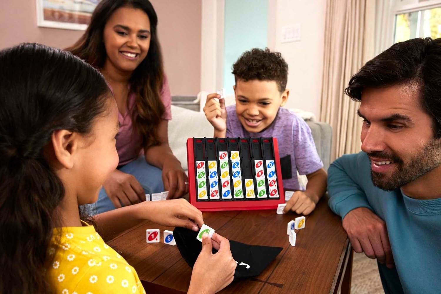 Mattel UNO Quatro [Board Game, 2-4 Players] Board Game Mattel