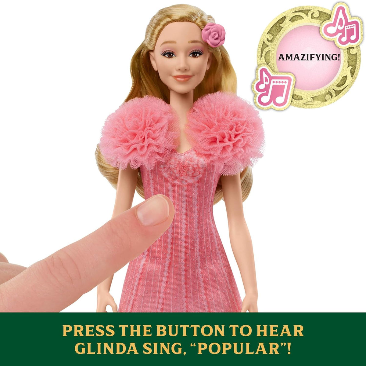 Wicked: Singing Glinda Doll Toys & Games Mattel
