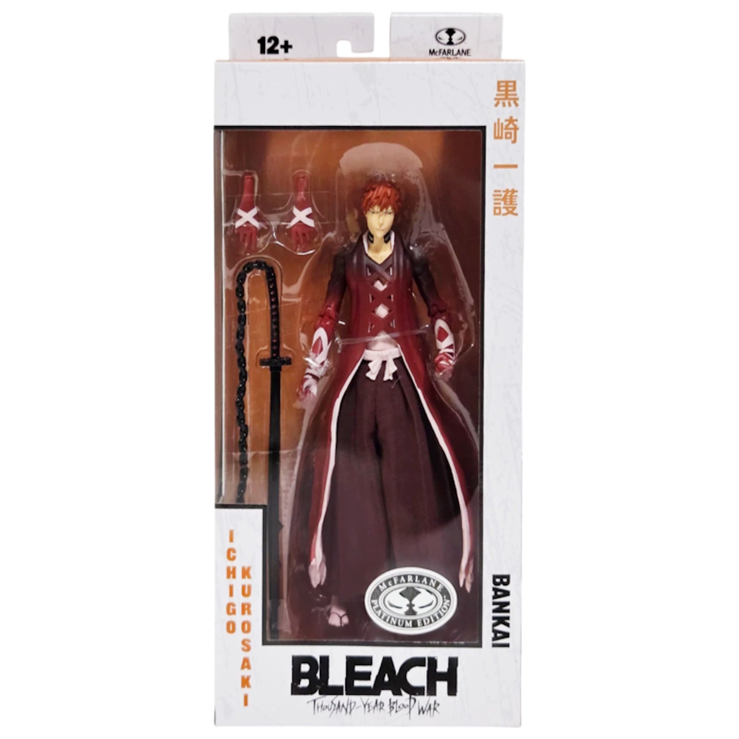 McFarlane Toys: Bleach Thousand-Year Blood War: Ichigo Kurosaki Fullbring Bankai - Platinum Edition 7" Figure Toys & Games McFarlane Toys