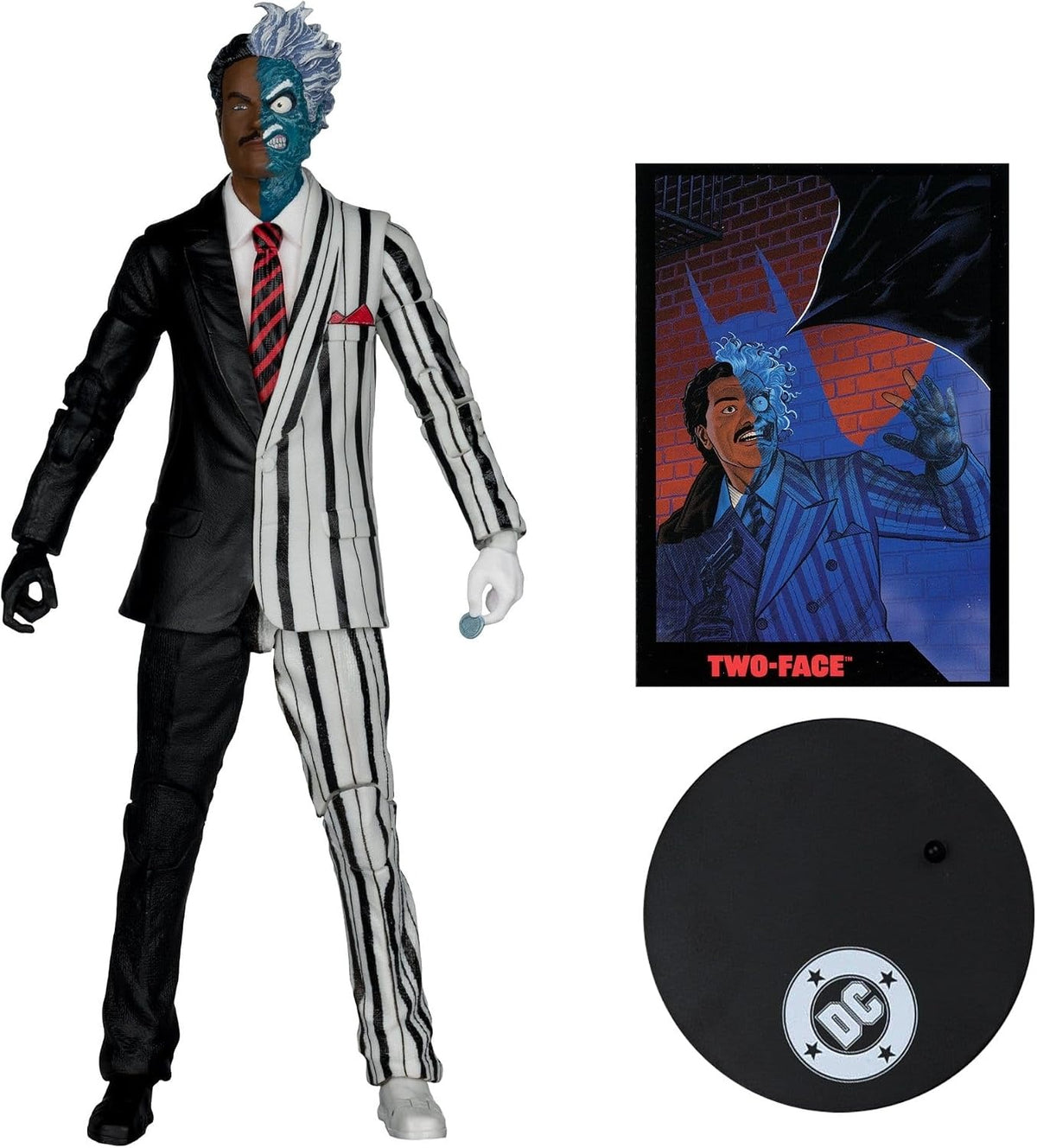 McFarlane Toys: DC Direct Batman 89 - Two-Face 7" Figure Red Platinum Edition Toys & Games McFarlane Toys