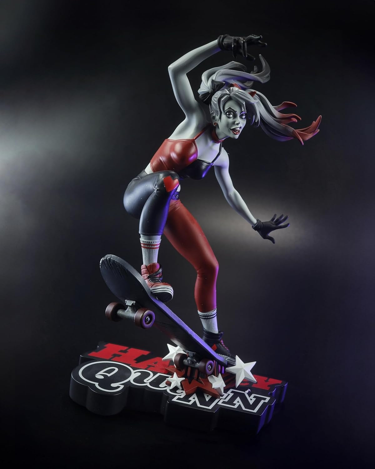 McFarlane Toys: DC Direct - Harley Quinn Red White and Black Skateboard Figure Toys & Games McFarlane Toys