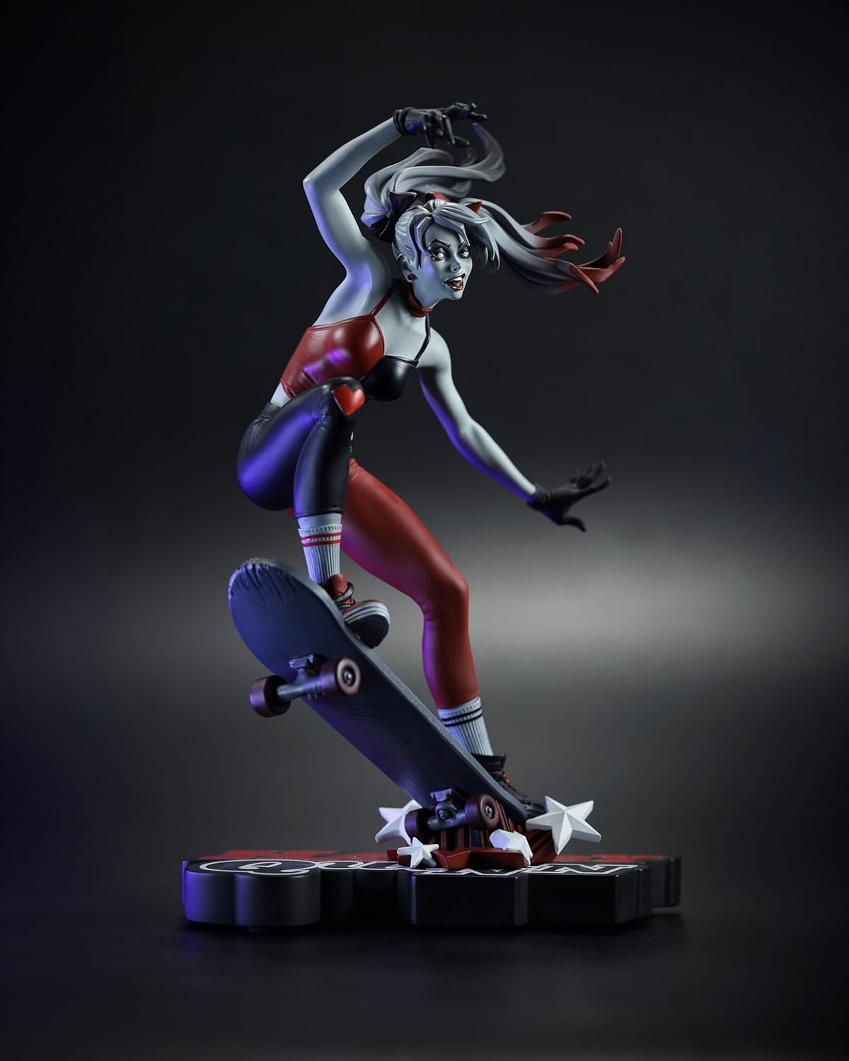McFarlane Toys: DC Direct - Harley Quinn Red White and Black Skateboard Figure Toys & Games McFarlane Toys