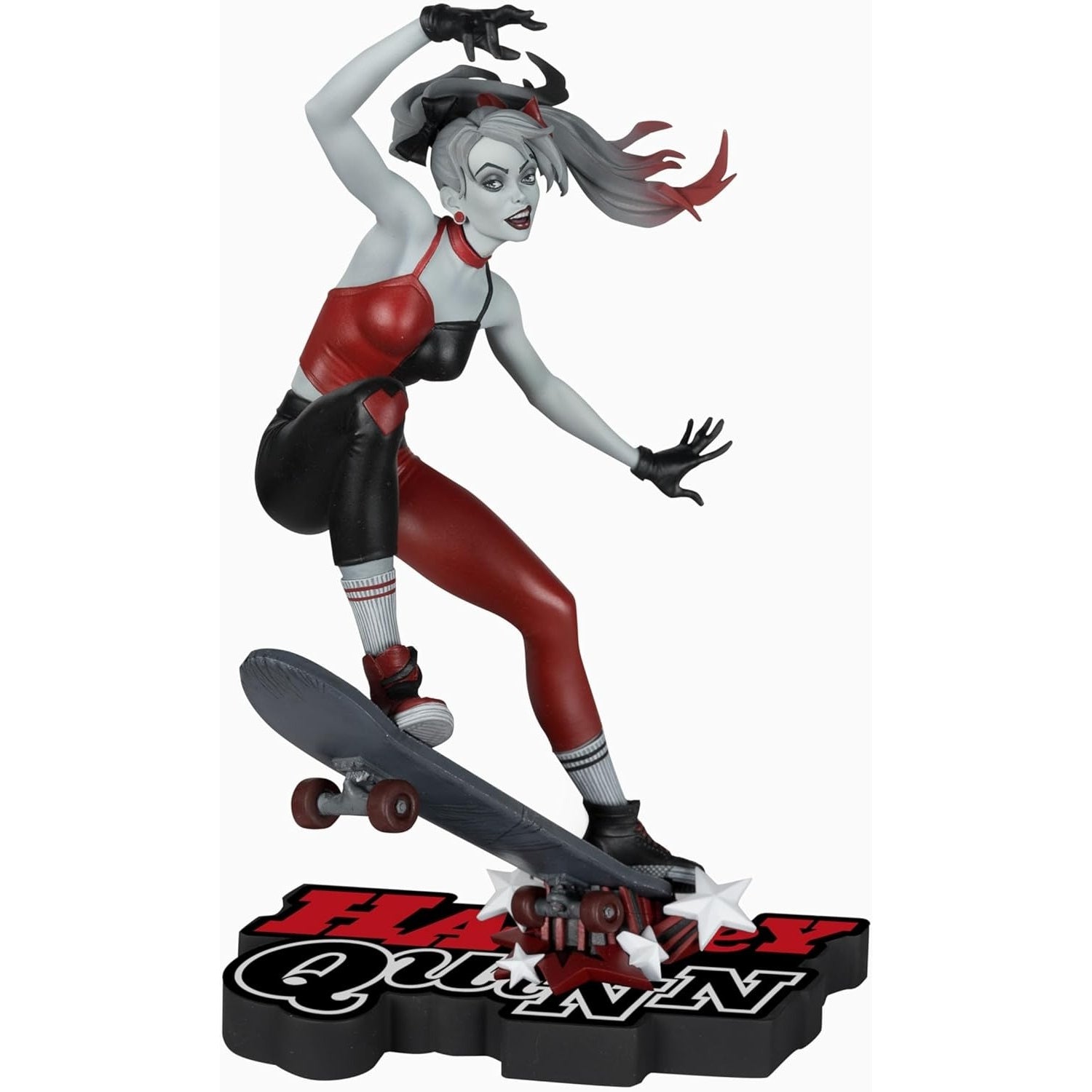 McFarlane Toys: DC Direct - Harley Quinn Red White and Black Skateboard Figure Toys & Games McFarlane Toys