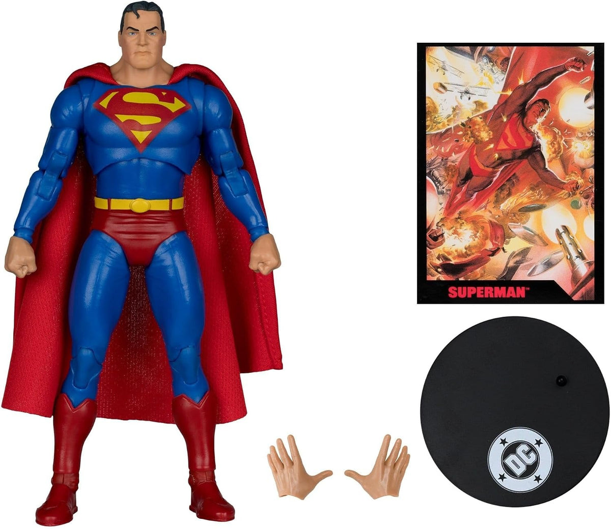 McFarlane Toys: DC Direct Superman - Justice 7" Figure Red Platinum Edition Toys & Games McFarlane Toys