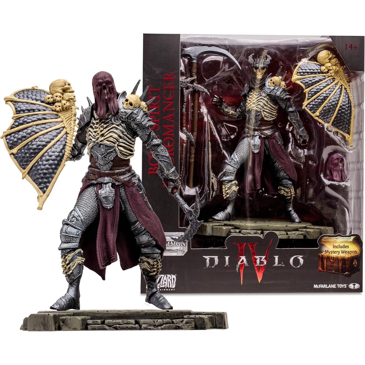 Diablo 4: Bone Spirit Necromancer Figure - 1:12 Scale Toys & Games McFarlane Toys