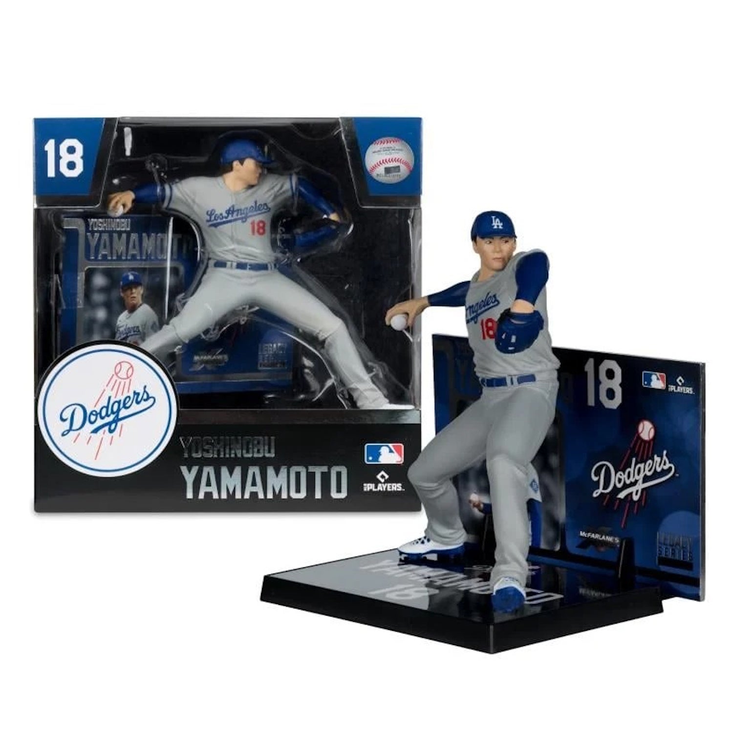 McFarlane Toys: MLB Players 2026 - Yoshinoru Yamamoto #18 - LA Dodgers 7" Figure Toys & Games McFarlane Toys